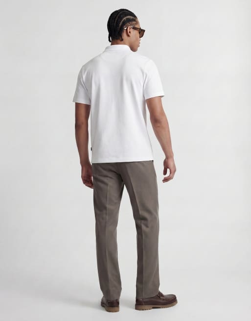 Jack & Jones Premium - Polo bianca con zip, 4 di 4