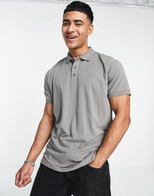 Jack & Jones Premium polo with embroidery in light green