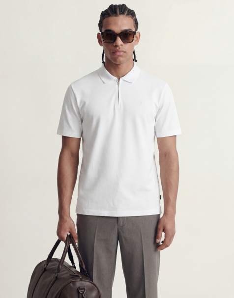 Jack & Jones Premium - Polotop met rits in wit - view 1
