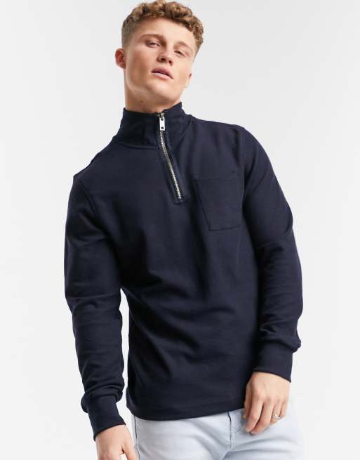 jack and jones half zip fleece