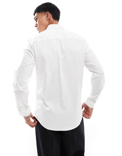 Jack & Jones Premium – Schmal geschnittenes Hemd in Weiß, 2 von 4