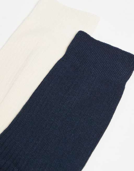 Jack & Jones Premium - Set van 2 paar sokken in zwart en crème, 3 van 3
