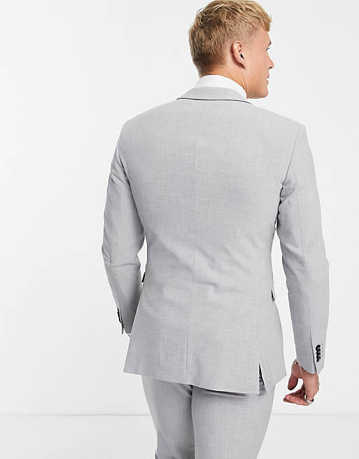 Suits Jack & Jones Premium skinny fit suit jacket in grey 