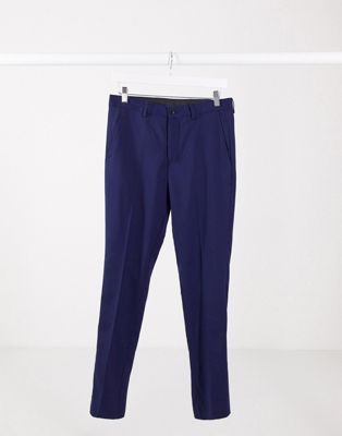 Jack & Jones Premium skinny suit trouser in blue - ASOS Price Checker