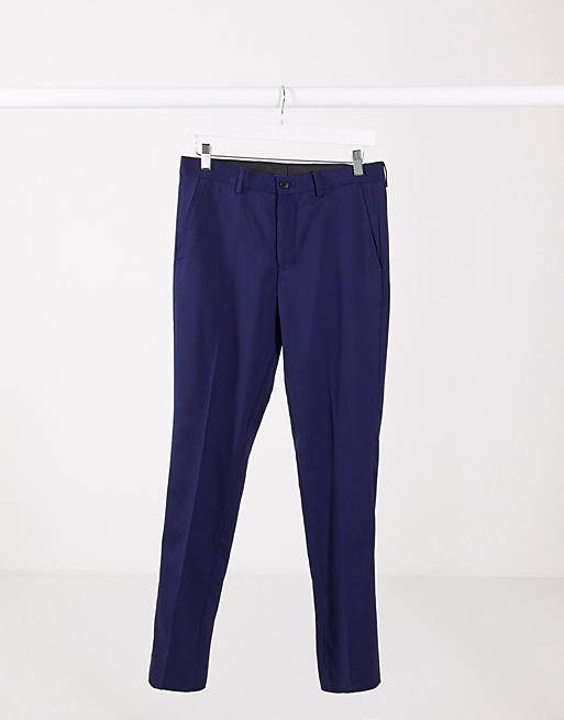 Jack & Jones Premium skinny suit trouser in blue