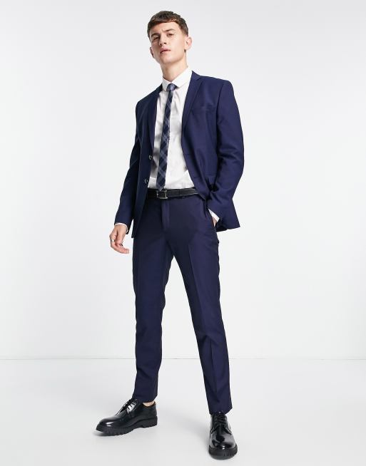 Jack & Jones Premium - Slim fit colbert met stretch in donker marineblauw, 3 van 4