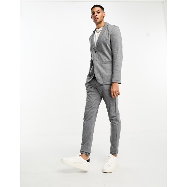 Slim Fit Jersey Suit Pants