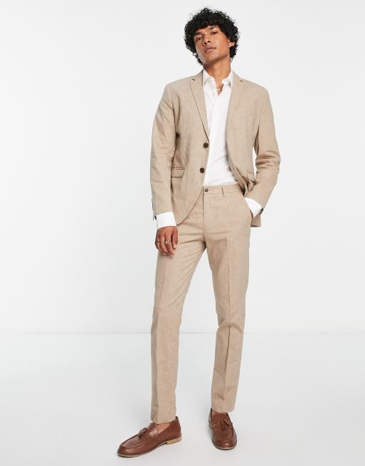 Linen slim hot sale fit blazer