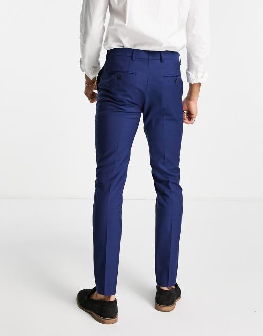 Jack & Jones Premium - Slim-fit pantalon in felblauw, 3 van 4