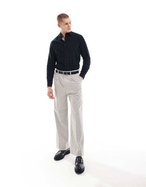 Jack & Jones Premium slim fit shirt in black , 4 of 4