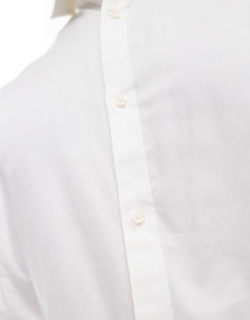 Jack & Jones Premium slim fit shirt in white, 3 of 4