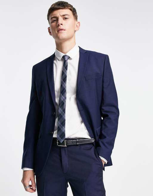 Slim Fit Single-Breasted Stretch Suit Jacket