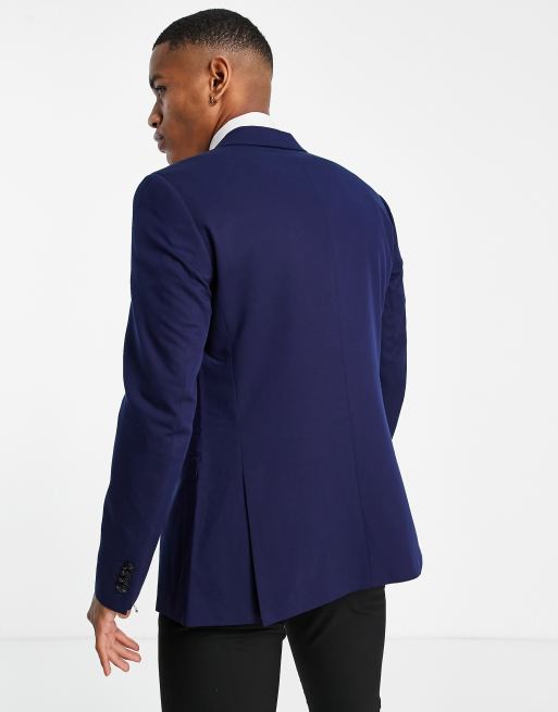 Jack & Jones Premium slim fit suit jacket in blue