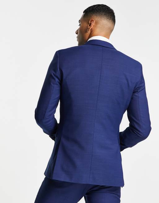 Jack & Jones Premium slim fit suit jacket in bright blue, 2 of 4