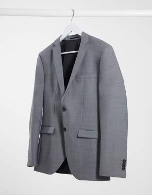 Jack & Jones Premium Slim Fit Suit Jacket In Light Gray-grey In Grey