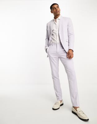 Jack & Jones Premium slim fit suit jacket in pastel pink