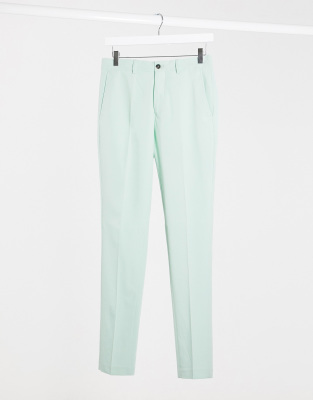 Jack & Jones premium slim fit suit pants in mint-Green