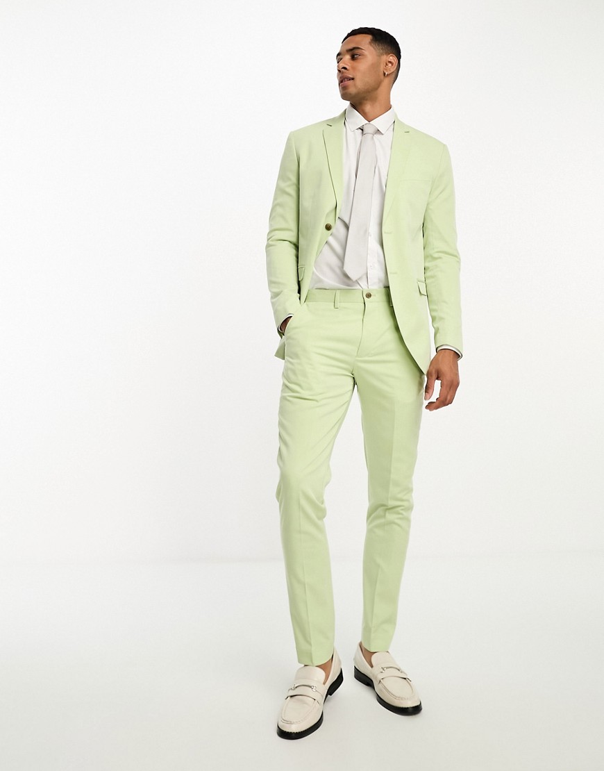 Jack & Jones Premium slim fit suit pants in mint-Green