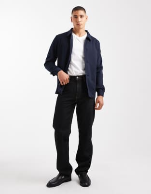 Jack & Jones Premium Slim Jersey Suit Jacket In Blue