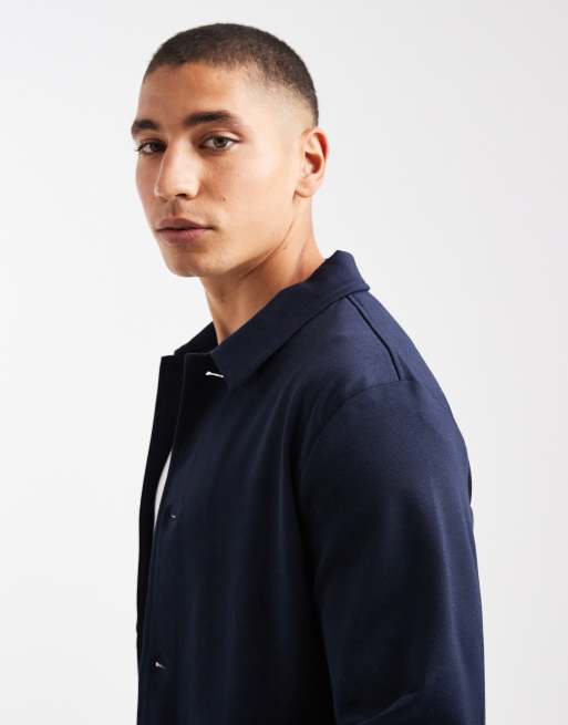 Jack & Jones Premium slim jersey suit jacket in navy, 4 of 5