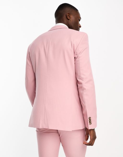 Jack & Jones Premium slim suit jacket in dusky pink