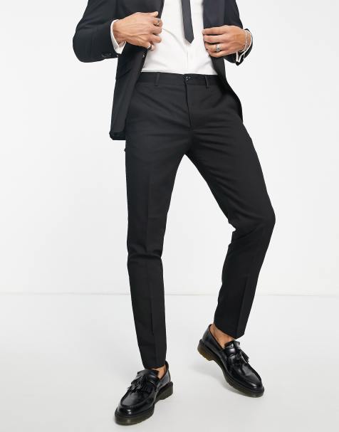 Jack & Jones Premium slim suit pants in black - view 1