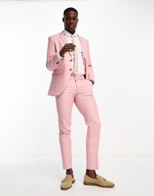 open lace back dress Rose Pink Sharkskin Pants – The Formal Wear Store