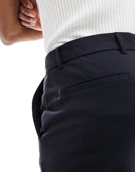 Jack & Jones - Premium - Smalle habitbukser i marineblå jersey , 5 af 5