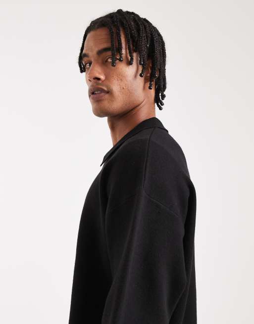 Jack & Jones Premium soft knitted zip cardigan in black, 4 of 5