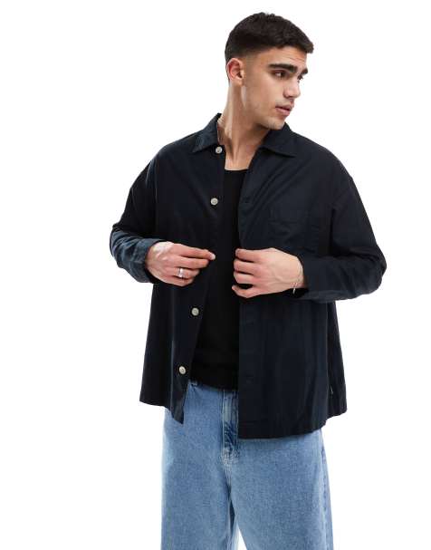 Jack & Jones - Premium - Sort firkantet overskjorte - view 1