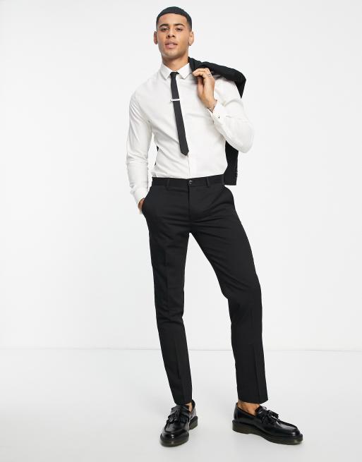 Jack & Jones - Premium - Sorte habitbukser i slim fit, 4 af 4
