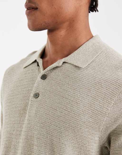 Jack & Jones - Premium - Strikket lysegrøn poloskjorte, 5 af 5