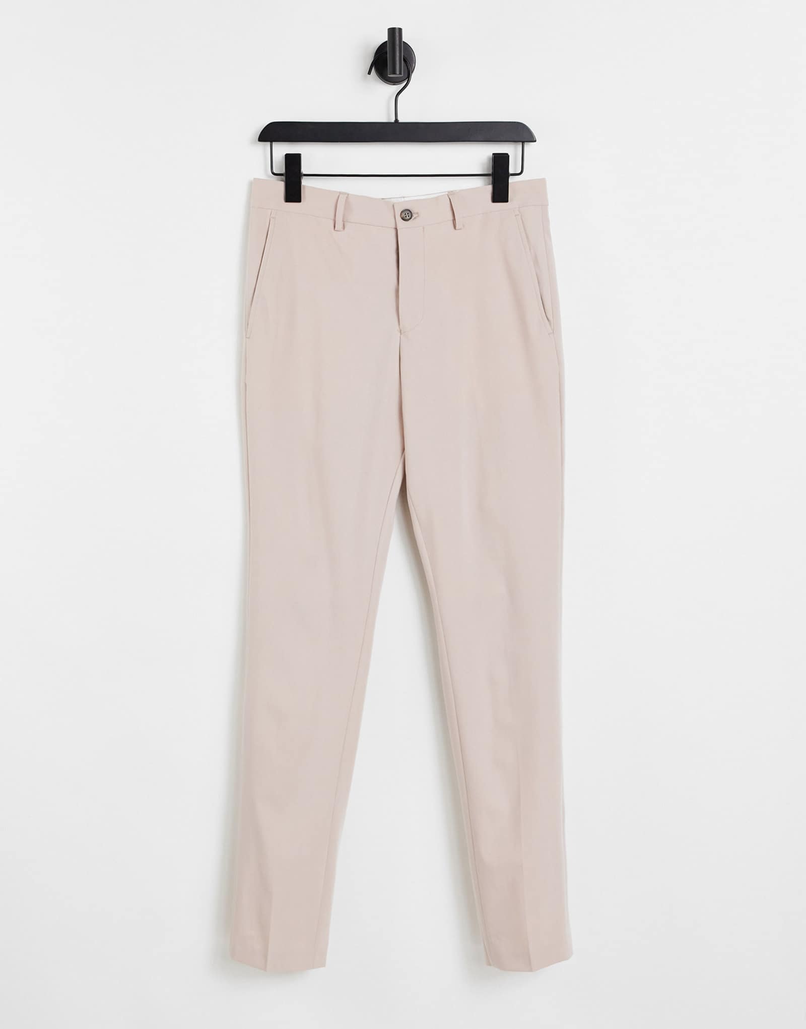 Брюки Jack &Jones Premium suit приталенного покроя розового цвета