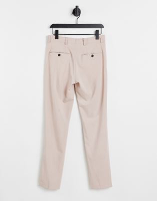 Jack & Jones Premium Suit Trouser Slim Fit Pink In Pink