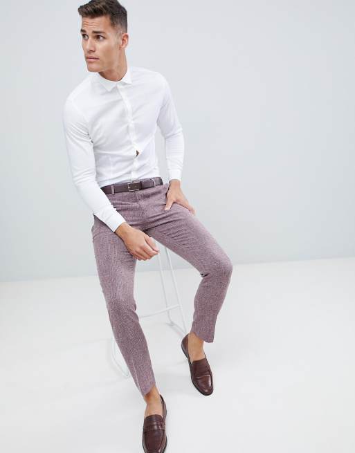 Jack & Jones Premium super slim fit stretch smart shirt in