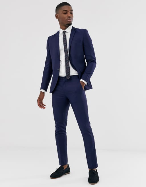 Jack & Jones Premium super slim fit stretch suit jacket in navy