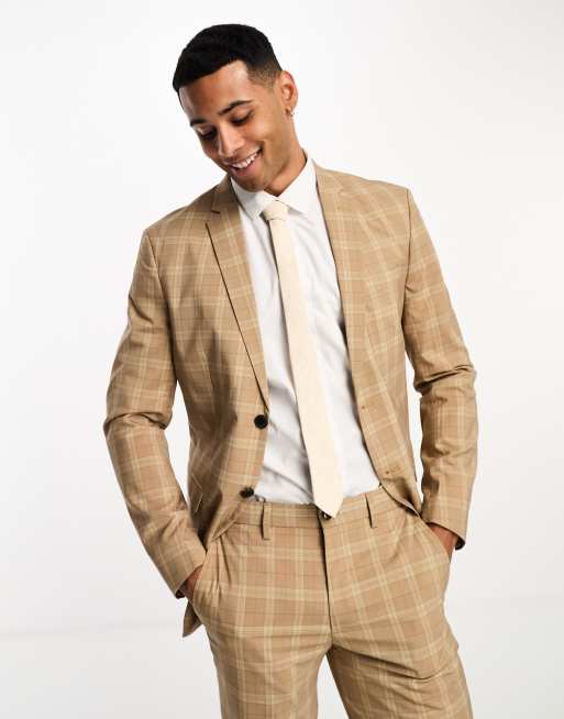 Beige sale suit jacket