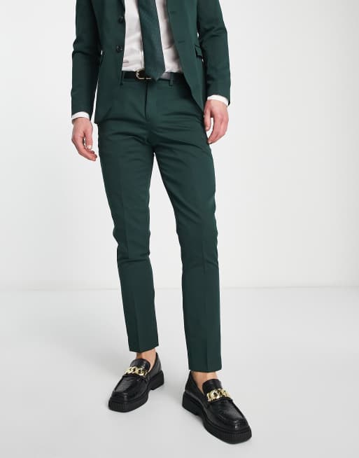 Jack & Jones Premium super slim fit suit in dark green