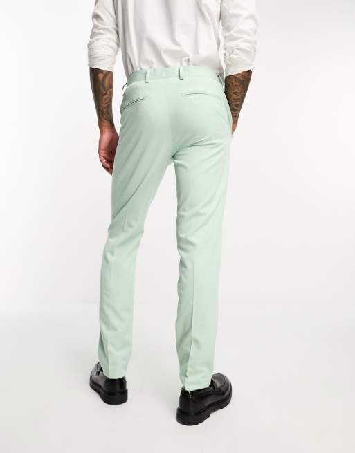 Jack & Jones Premium super slim suit trouser in pastel blue , 2 of 5