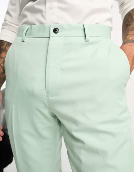 Jack & Jones Premium super slim suit trouser in pastel blue , 3 of 5