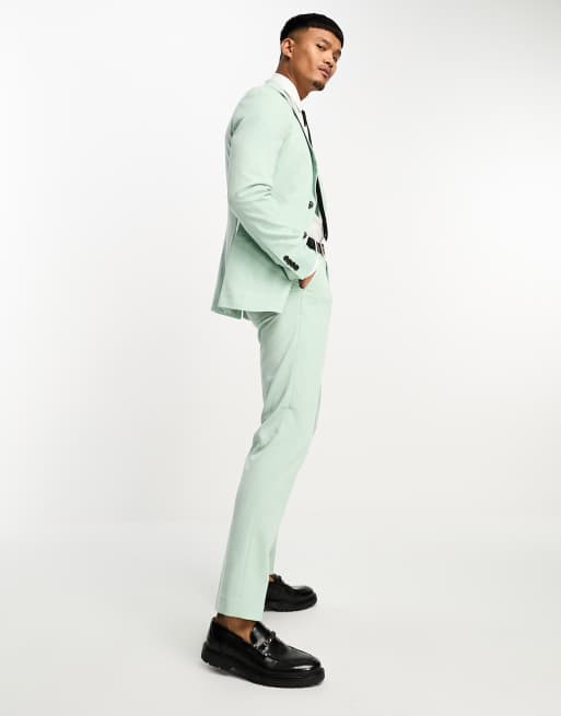 Jack & Jones Premium super slim suit trouser in pastel blue , 5 of 5