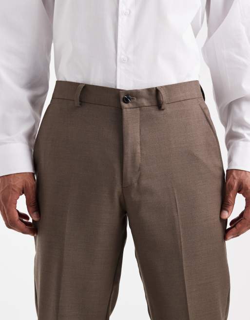 Jack & Jones Premium super slim tailored pants in brown (part of a set), 4 of 5