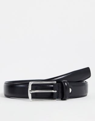 Jack & Jones – premium – Svart läderskärp - view 1