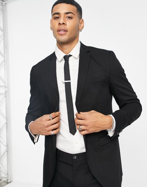 Jack & Jones Premium – Svart smal kavaj, del av kostym, 2 av 4