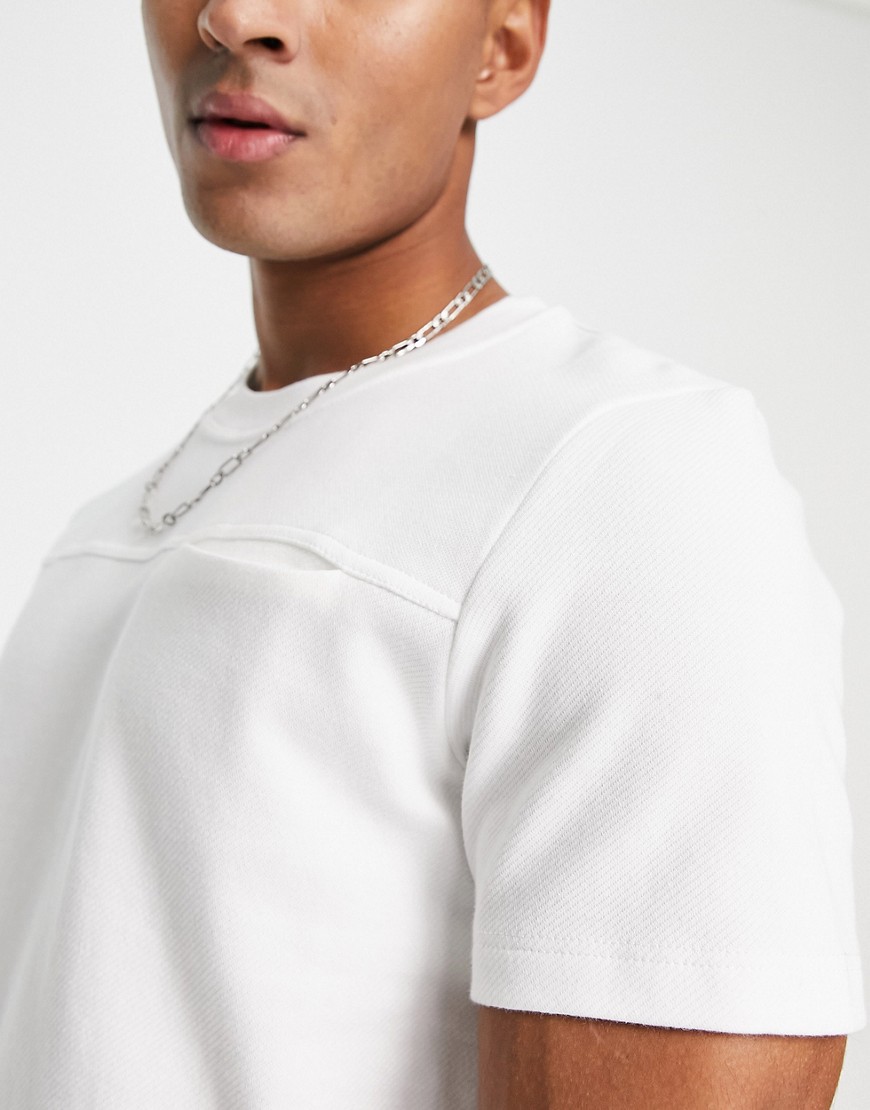 T-shirt bianca con tasca effetto cut-out-Bianco - Jack&Jones T-shirt donna  - immagine1