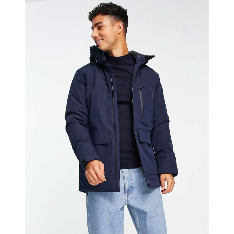 Jack Jones Premium technical parka in navy