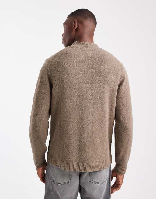 Jack & Jones Premium - Trui van bouclé in beige, 3 van 5
