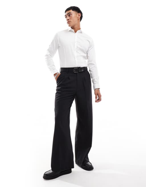 Jack & Jones – Premium – Vit stretchig finskjorta med supersmal passform, 3 av 4