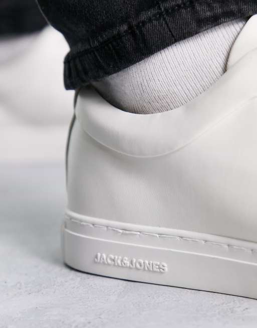 Jack & Jones Premium – Weiße Sneaker aus Kunstleder , 3 von 4