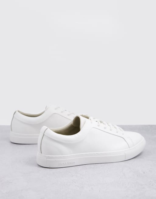 Jack Jones Premium WeiBe Sneaker aus Kunstleder ASOS